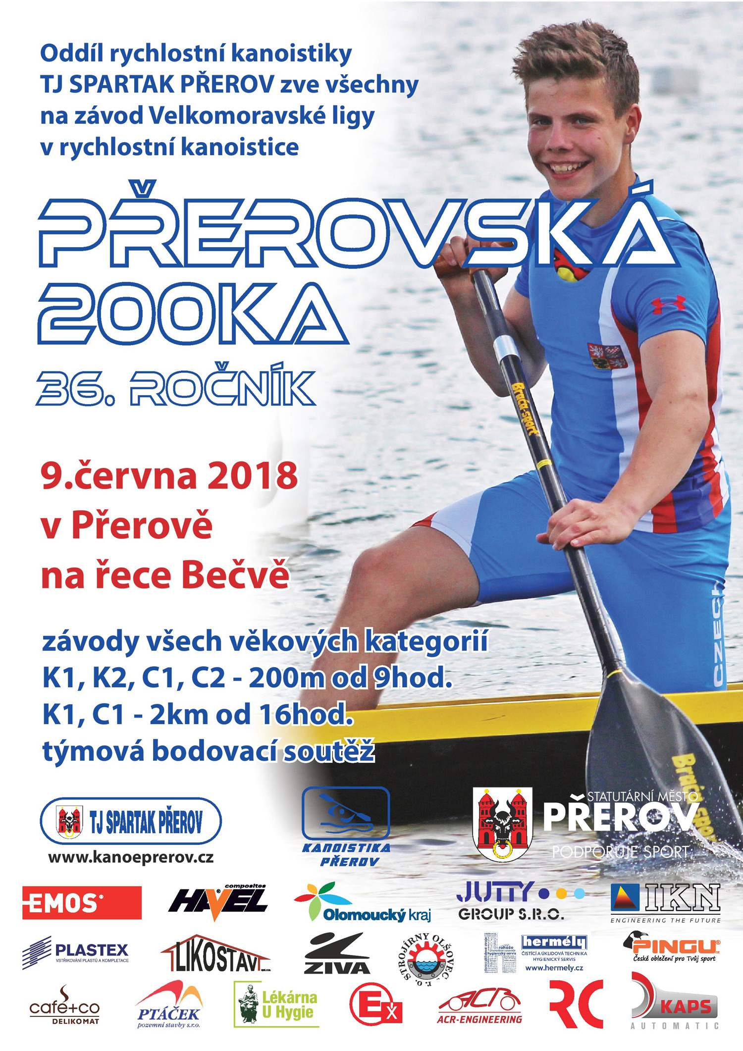 36. ročník PŘEROVSKÁ 200 - plagát