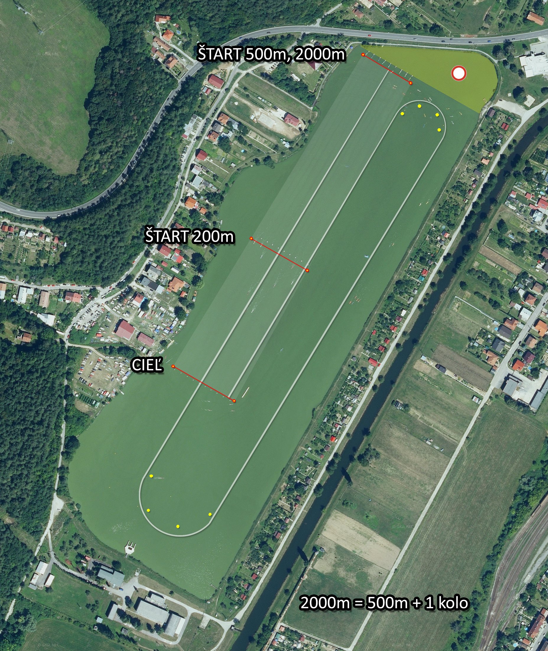 Novácka päťstovka, 54. ročník - plán trate